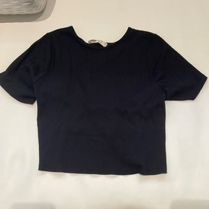 Nikki’s Beachhouse Boutique Black Crop Top Size Small